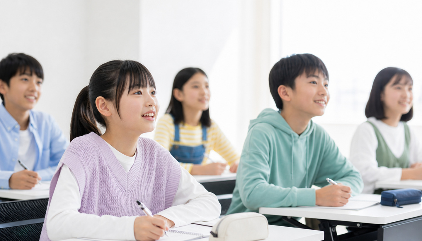 留学に向けて勉強する生徒たち